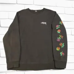 Stüssy ブラック 花柄　トレーナー　希少