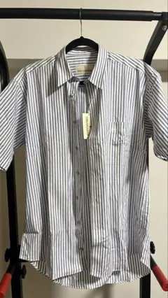 【大特価】TRUSSARDI 半袖ストライプシャツ 新品タグ付き