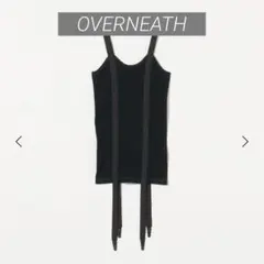 着用一回【OVERNEATH オーバーニース】ガータータンクトップ　M ブラック OVERNEATH：GARTER TANK TOP - BLACK - ORANN ONLINE SHOP