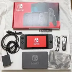 Nintendo Switch 本体 グレー（バッテリー強化版）　保護フィルム付