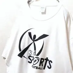 ポート&カンパニー 3:16スポーツフットボール Tシャツホワイト白XL古着
