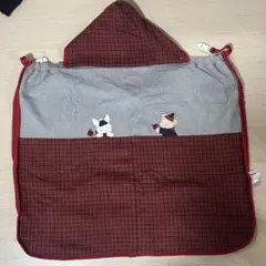 ファミリア familiar ベビーケープ 防寒ケープ クリップ付き フード付き