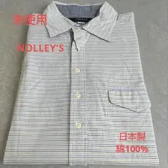 y*u様 【未使用】NOLLEY'S ボーダー 半袖シャツ ポケット付き　メンズのサムネイル