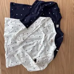 petit main ハート柄 長袖カットソー 130cm 2枚セット