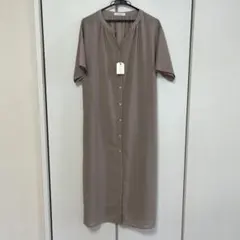 chocolat affine ベージュ シャツワンピース 半袖