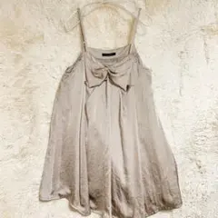 【美品】PAGEBOY ベージュ リボン キャミソールのサムネイル
