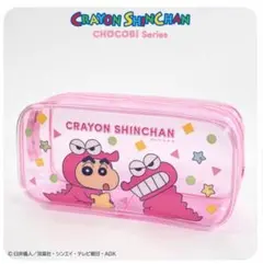 新品1つ 짱구 コラボ クリアペンケース ポーチ