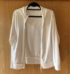 UNIQLO AIRism UVカットパーカー 160 ホワイト