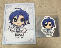 弱虫ペダル 真波 山岳 プリカフェ スノーホワイト 特典ポストカード+ステッカー