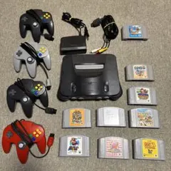 NINTENDO64 本体セット コントローラー4つ スマブラ