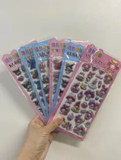 ぷくぷくシール まとめ売り 可愛い 人気 空洞シール　6枚セット