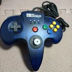 動作品！任天堂64 コントローラー　ホリコマンダー64 クリア　ブルー
