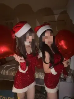 サンタコスプレ衣装 赤 ミニドレス