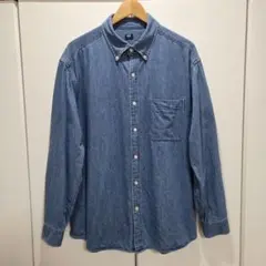 ユニクロ デニムシャツ インディゴ XL