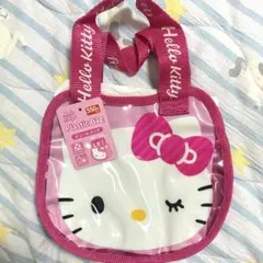 サンリオ ハローキティ キティ クリアバッグ ビニールバッグ プールバッグピンクのサムネイル
