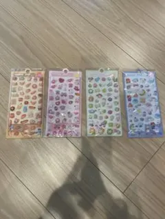 ぷくぷく動物シールセット 4セット　ボンドロ風　平成レトロ