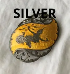 SIAM STERLING 孔雀 ブローチ ピーコック飾り　七宝　ヴィンテージ SIAM STERLING 孔雀 ブローチ ピーコック飾り 七宝 ヴィンテージ