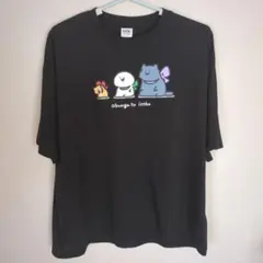 お文具といっしょ　ステッカー付きtシャツ　Lサイズ　キャラクターグッズ