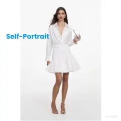 ❇️Selfportrait26新作セルフポートレートホワイトワンピース - メルカリ