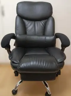 ニトリ ワークチェア リカルドブレスレザーBK - メルカリ