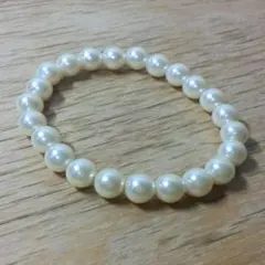 【美品】大粒パール風のブレスレット