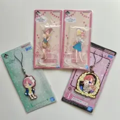五等分の花嫁　一番くじ　アクリルスタンド　ラバーストラップ　4点セット　中野一花
