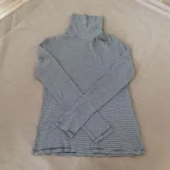 プチバトーストライプ タートルネック 長袖 トップスM