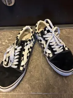 スウェード生地　VANS Old Skool チェッカーボード スニーカー