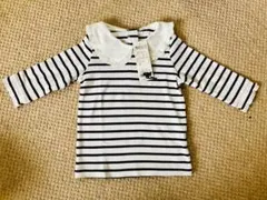 新品タグ付き　anyfam 襟付きボーダー長袖Tシャツ ロンT 110サイズ