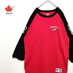 【大人気】チャンピオン　ヴィンテージ　ラグラン袖　カットソー　レッド　XL 3