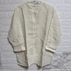 UNIQLO アイボリー 五分袖チュニック Sサイズ