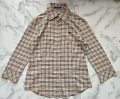 【美品】バーバリーブルーレーベル 人気ノバチェックシャツ ストレッチ 38