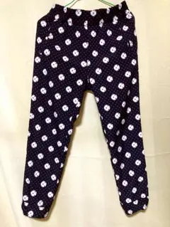 GU 水玉　ドット　パンツ　ブラック　Sサイズ ルームウェアなどにのサムネイル