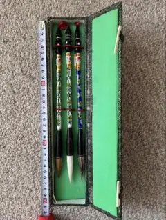 中国 金羽牌 揚州湖筆廠毛筆セット 3本入り 箱付き