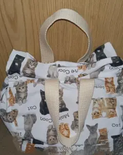 ごさく様専用リアル猫柄保冷保温シート付バック（縫い付け）