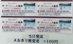sakura様専用 ひらかたパーク　ザ・ブーン　プール入場券　4人分のサムネイル