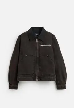 ZARAデニムジャケット デトロイトジャケット　単丈ジャケット