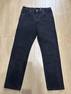 34×32 Levi’s 505 USA ブラックデニムパンツ