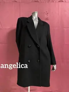 angelica◆カシミア100%wool◆レディースダブルブレストコート