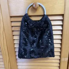 アンテプリマ　スパンコール ブラック パーティーバッグ