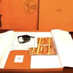 【空箱】HERMES エルメスカレ90 ギフトボックスとリーフレット　紙袋