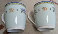 Tiffany & Co. モーニンググローリー マグカップ 2個セット