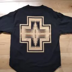 PENDLETON幾何学模様 ブラック Tシャツ 半袖