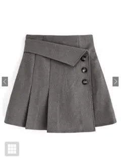 GRL インパン裏地付きアシンメトリーミニスカート[tu725]