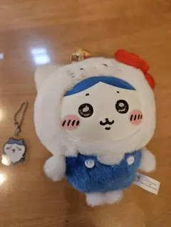 ちいかわ✕キティコラボ　マスコット　ハチワレ