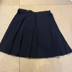 ネイビー プリーツ スカート W66 L48