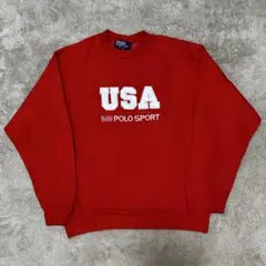 【Ralph Lauren Sport】 90s USAクルーネック スウェット