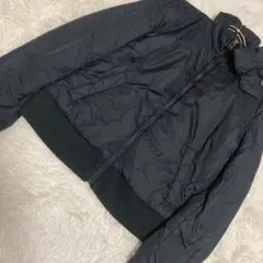 MOSCHINO JEANS 首リボンライトダウン ブラック USA10