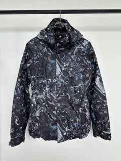 OAKLEY ジップナイロンジャケット　総柄ブルゾン　XL OAKLEY オークリー ジップ ナイロンジャケット 総柄 グリーン系 サイズ