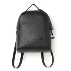 アニエスベー　Agnes b. レザーリュック　バックパック　ブラック